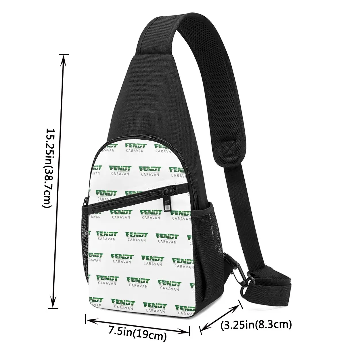 Fendt Caravan Chest Bag Men Sling Crossbody Backpack Chest Bag Travel Hiking Daypack Shoulder Bag 2