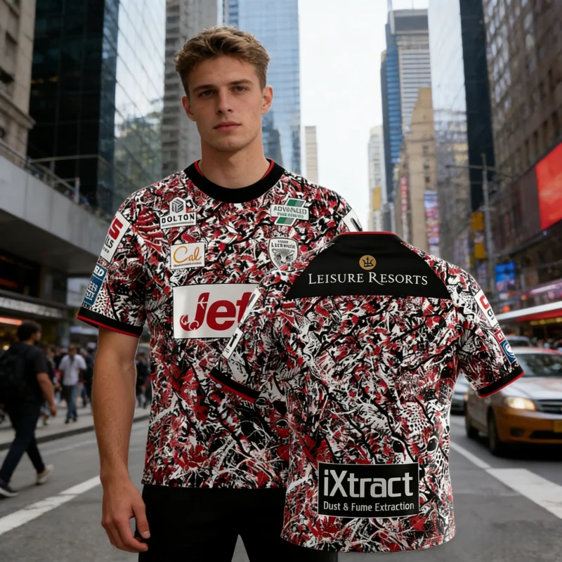 

2026 New hot sell England Leigh Leopards Rugby Sports Jersey UK Men women's British Rugby Casual Training Jersey Beach T-shirt