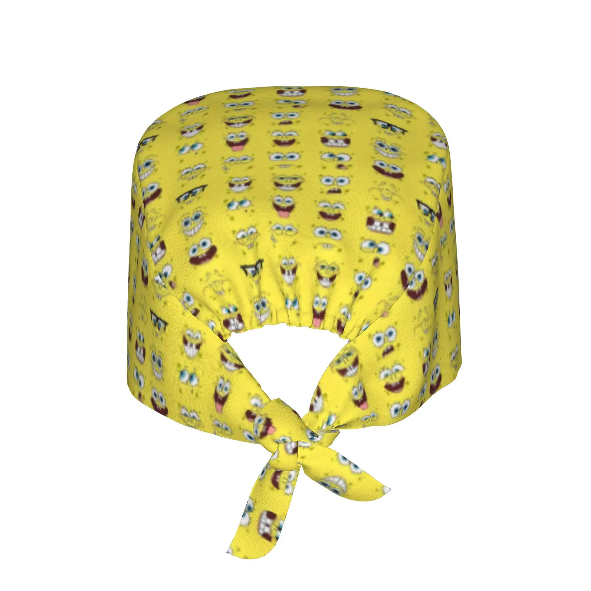 Custom S-Sponges Anime Bobes Medical Staff Scrubs Hat Women Men Cartoon For Chef Hat Scrub Caps