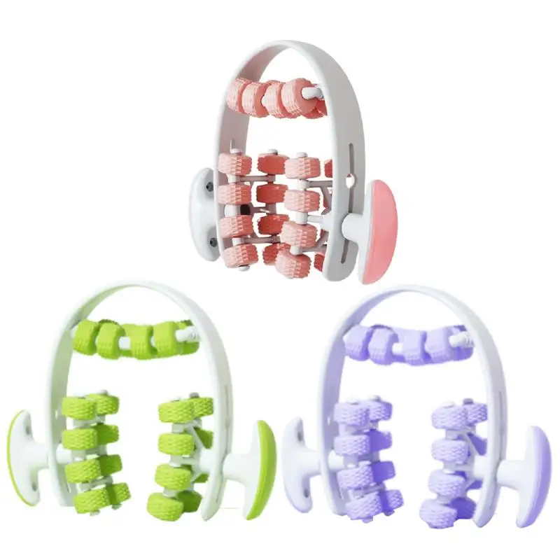 Portable Muscle Relaxer 24 Wheel Ergonomic Muscle Roller Massage Roller All-Around Shaping Effective Leg Clamps for Muscle