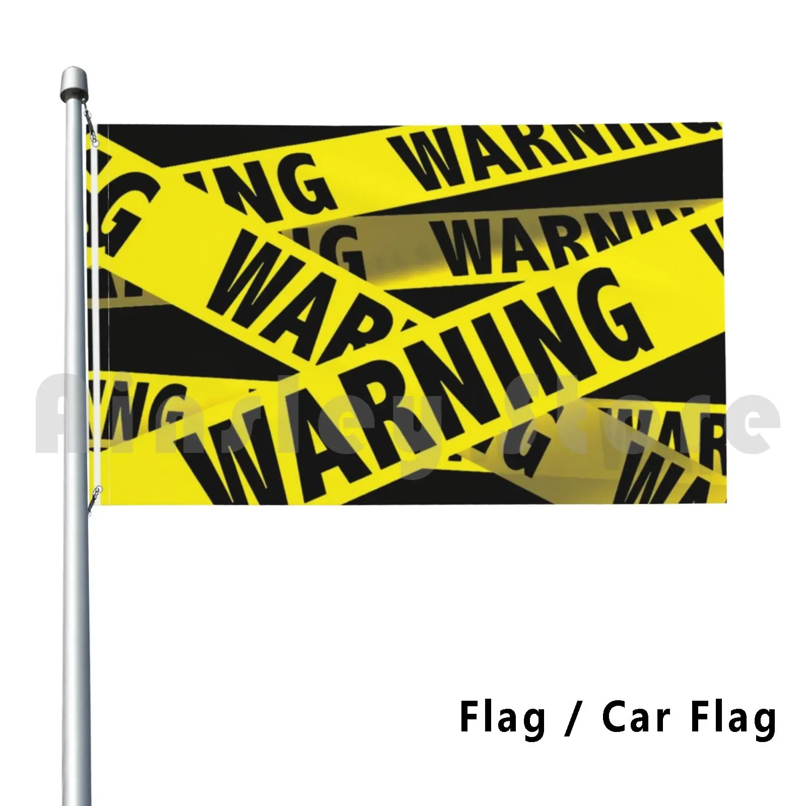 Warning Cloth Face Flag Car Flag Funny Quarantine Face Inhale Breath Oxygen Children Adults