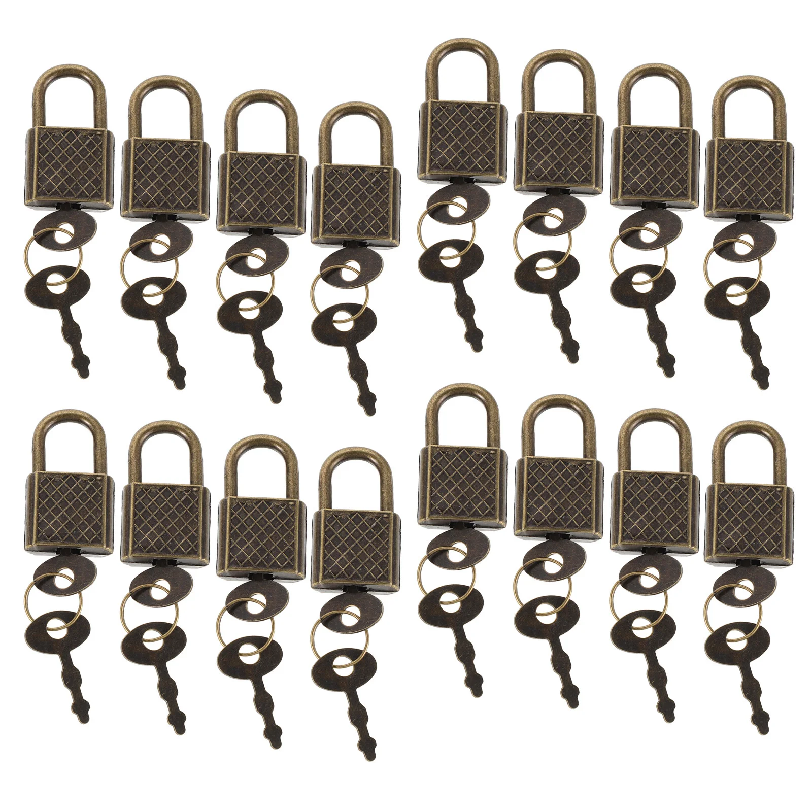 

20Pcs Vintage Archaize Padlocks Zinc Alloy Mini Lock for Furniture Cabinet Jewelry Box Diary