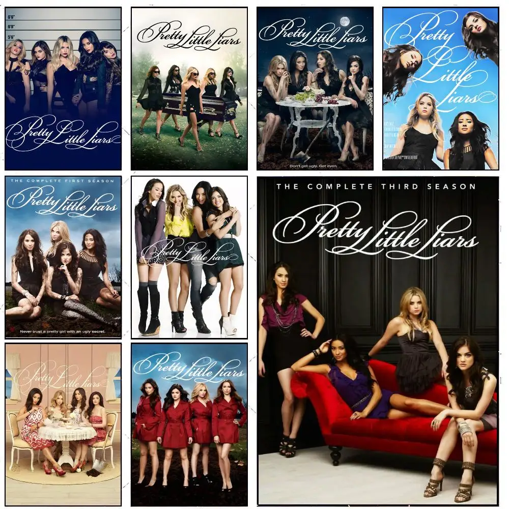 P-Pretty Little L-Liars Poster Self-adhesive Painting With Prints Home Bedroom Living Room Decoration Holiday Gifts