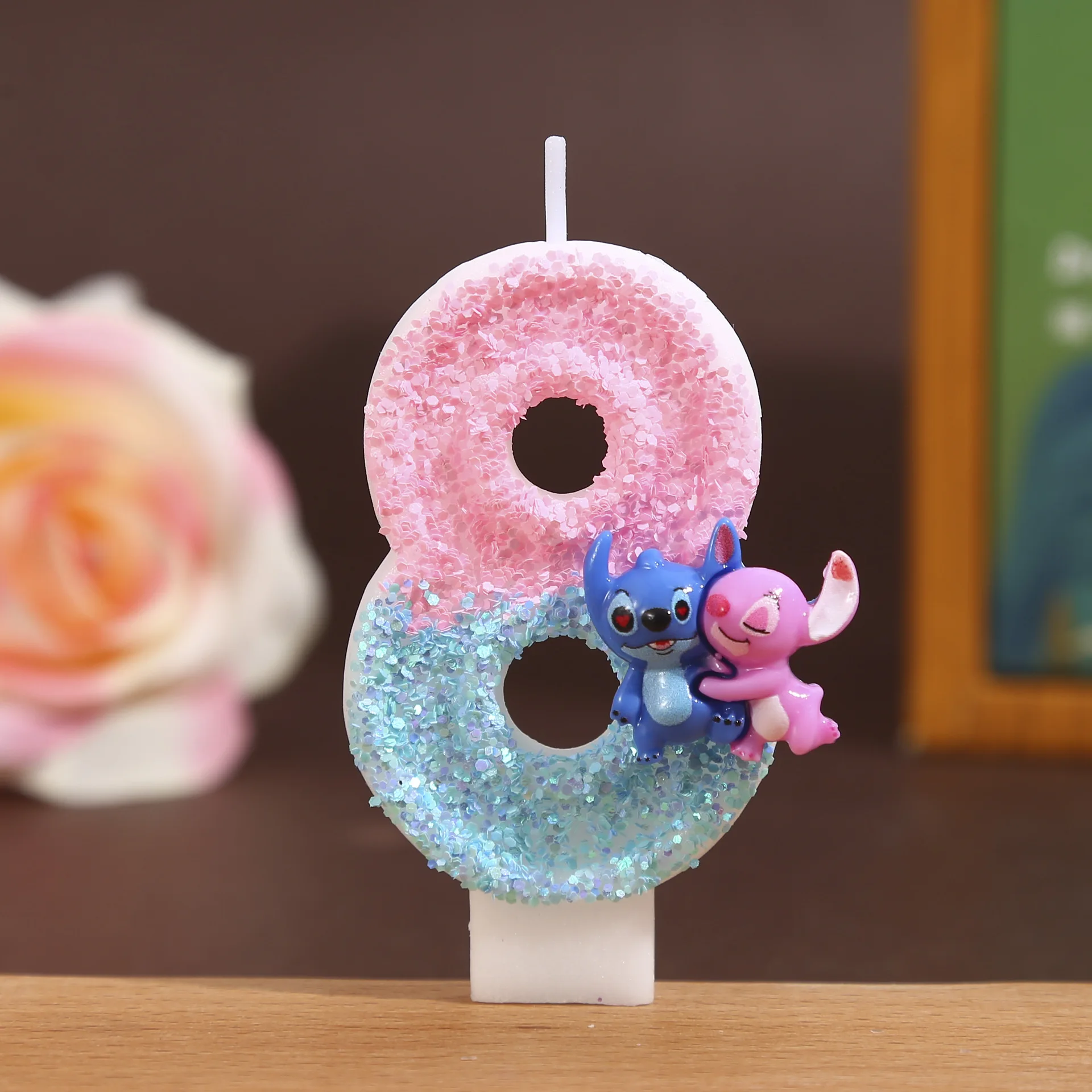 

Cute DIY Stitch Numbers 0-9 Candles Birthday Cake Decoration Party Holiday Birthday Sweet Love Day Handmade Candles Gifts