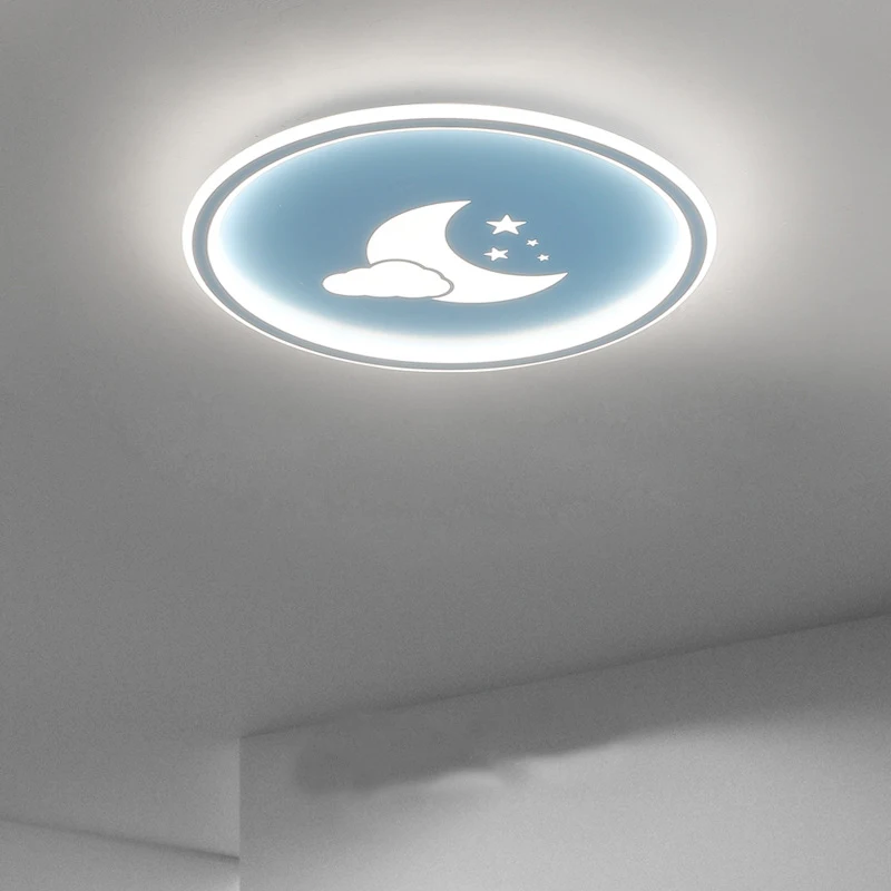 

Full-Spectrum Children's Room Led Cartoon Bedroom Men's And Girls' Room High Display Finger Ceiling Protection Lamp Eye Shade