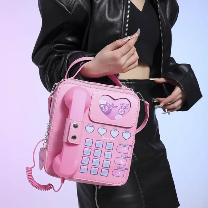 Back To School Phone BackpacksY2K Crossbody Bag Creative Sweet Girl Fun Personality Fashion Phone Backpacks Bag Women's Handbag