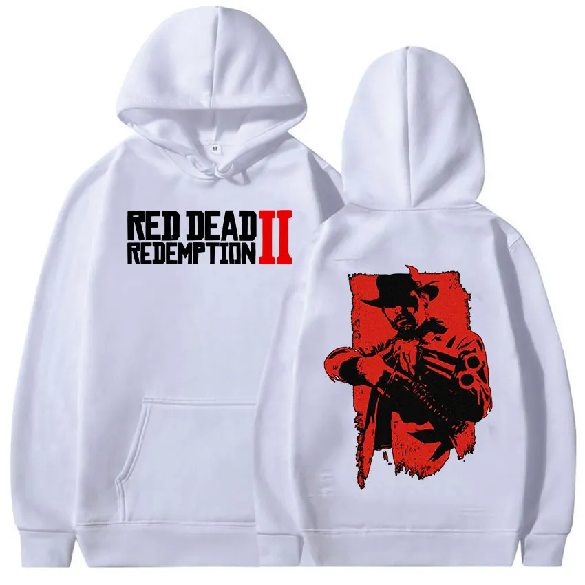 هوديس وهوديس مطبوعة عصرية من Red Dead Redemption لخريف وشتاء بلوفرات رجالية مريحة ودافئة