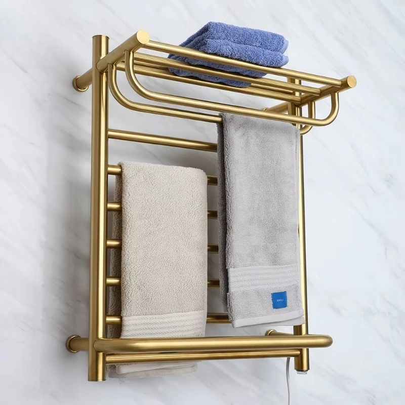 Golden Electric Heated Towel Rack Towel Warmer