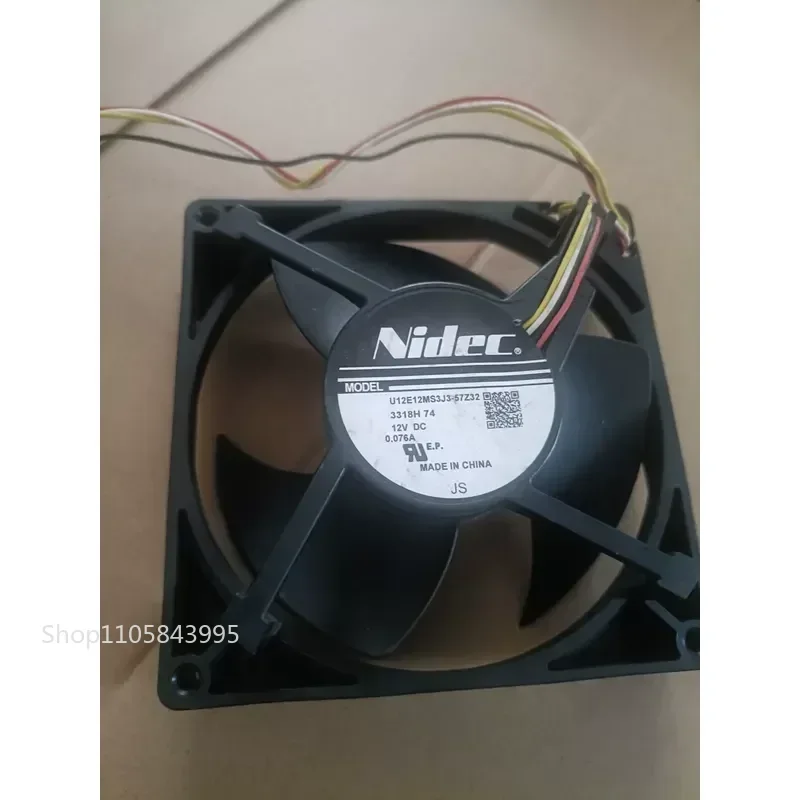 for Nidec Original Cooling Fan Model U12E12MS3J3-57Z3 High Quality Replacement Part for Computer Server Industrial Equipment