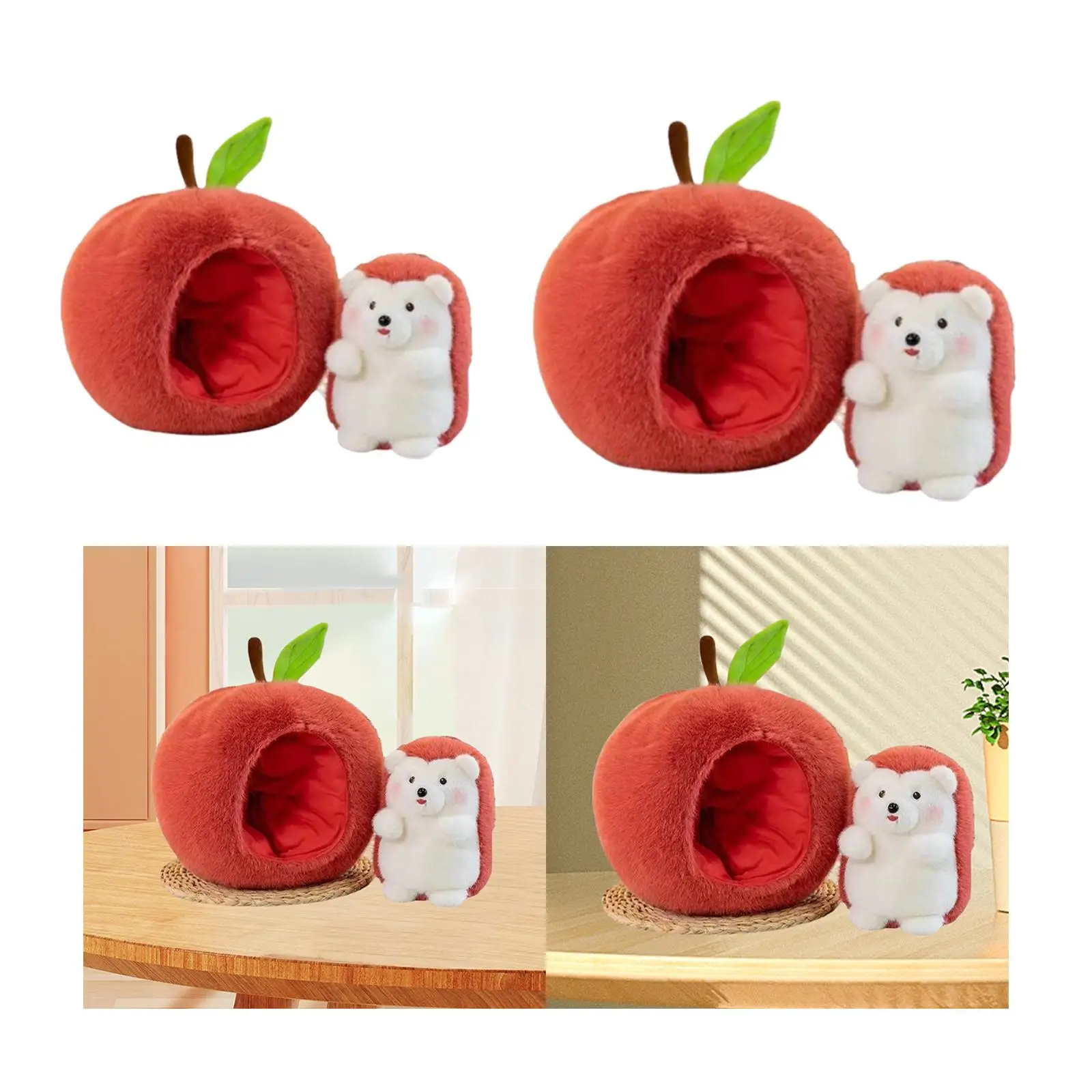 Riccio bambola di peluche decorazione camera da letto bambola staccabile adorabile realistico creativo morbido giocattolo che abbraccia per neonati bambini adulti bambini