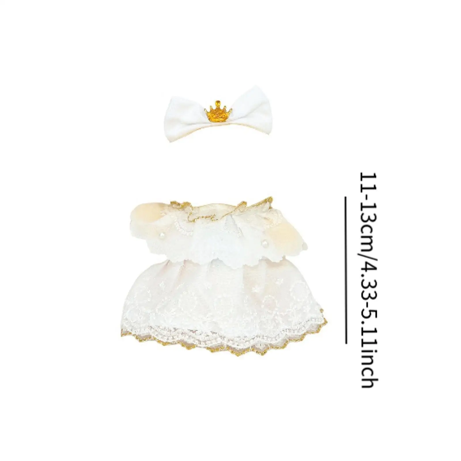 Vêtements de poupée de 15cm avec accessoire de cheveux, cadeau pour filles, à la mode, joli et Adorable