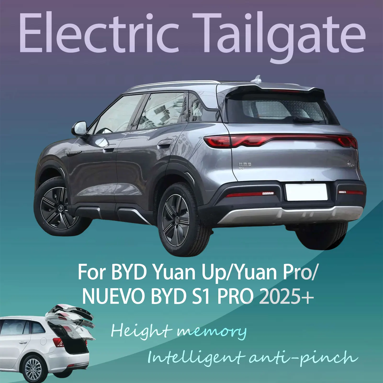 For BYD Yuan Up/Yuan Pro/NUEVO BYD S1 PRO Electric Tailgate Hands Free Operation Dual Rod Electric Trunk Suction Smart Control