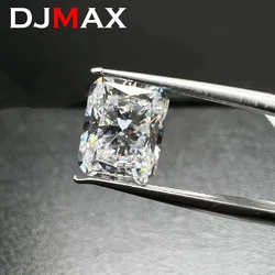 DJMAX 0.2-5ct taglio radiante Moissanite pietre sciolte certificate Moissanite diamanti gemma D colore e VVS1 per la creazione di gioielli