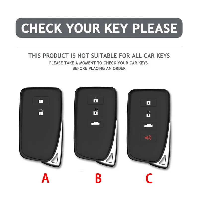 ABS Carbon Fiber Car Key Case Cover For Lexus NX IS RX ES LS GX LX UX GS 200 260 300 350 NX200 ES300 RX350 NX300 Accessories