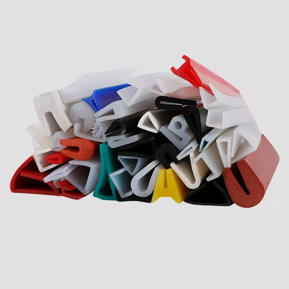 1/3/5M Silicone Edging Sealing Strip U Channel Shower Door Glass Metal Wood Edge Guard Trim Anti-Collision Protective U-Shape