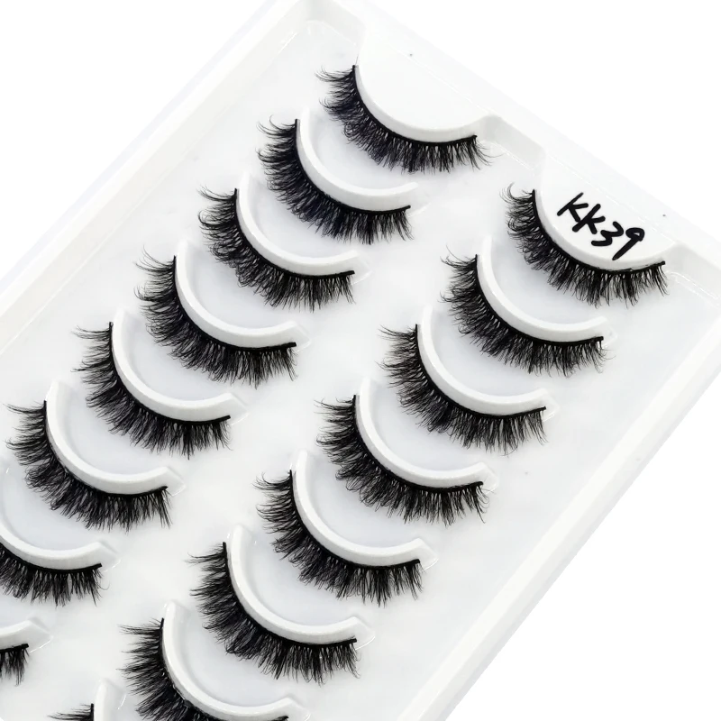 HBZGTLAD Russische Streifenwimpern, 10 Paar, 3D-Nerzwimpern, natürliche Wimpern, dramatische falsche Wimpern, Großhandel, Wimpernverlängerung – Detail 35