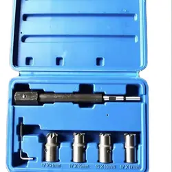 Diesel Injector Cleaner Carbon Remover, Seat Tools, Cutter, Milling Cutter Set, Universal Car Too, 1Set, 5Pcs