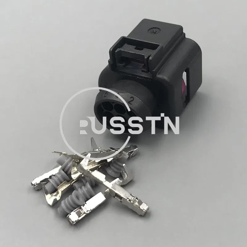 1 Set 6 Pin 4H0973713 LSU 4.9 Throttle Valve Control Element Car Temp Sensor Connector 4H0 973 713 AC Assembly Deflation Socket