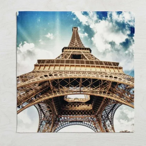 Else Carpet Else Blue Coffee Eiffel Tower Wellsoft Patterned 3D Tv Blankets