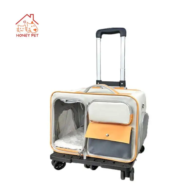 Pets Go Out With Portable Trolley Cases Suitcases Small Dogs Cats Can Use Bags High Appearance Anti Cat Stress Sense Of Safety