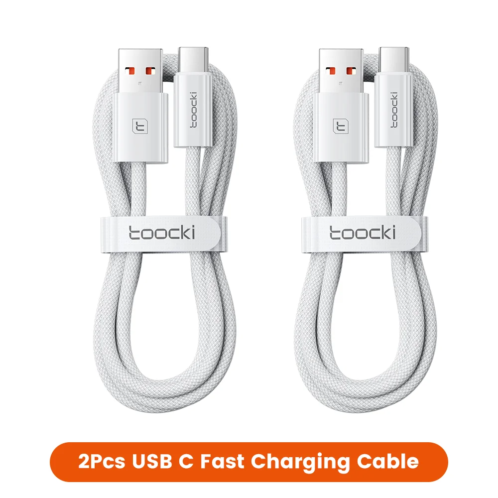 Toocki 6A Super-Ladekabel USB auf USB-C für iPhone 17 16 Samsung Huawei 1/2/3/5 Stück 100W Typ-C Schnelllade- und Datenkabel