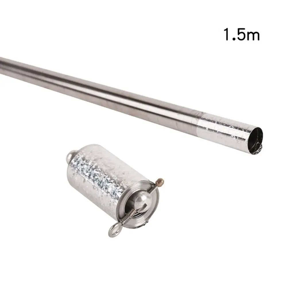 Silver Appearing Cane Metal Steel Professional Trick Prop Stretchable Extendable Stick Stress Relieve High Elasticity Magic Toy