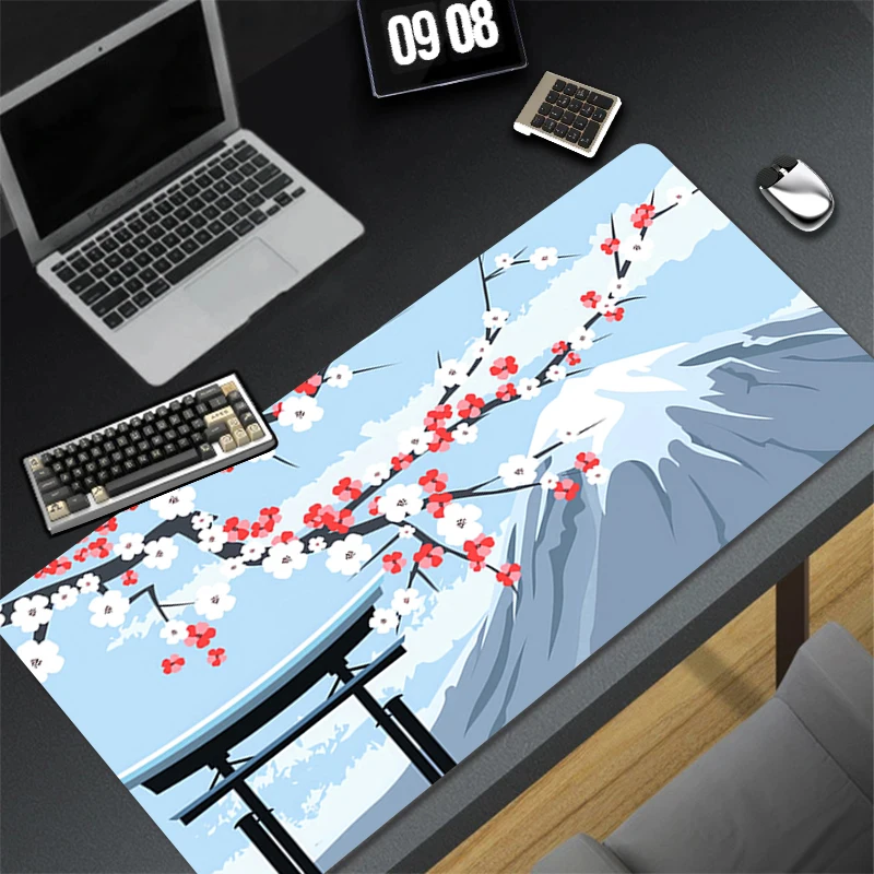 

Design Gaming Mouse Pad Anti-Slip Classic Rubber Sakura Base Extended Desk Mat For Gamer Office Computer Accessories Mousepad