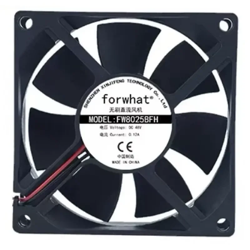New FW8025BFH DC48V 0.12A 8025 8CM 2-wire large air volume inverter cooling fan