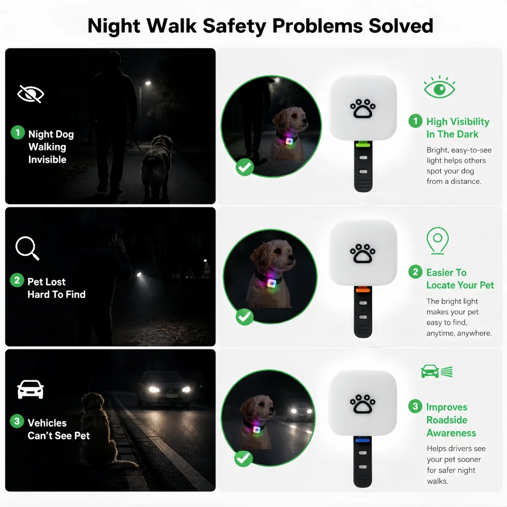 LEDペットカラーペンダントライト、USB-C充電式、IP6 - Outdoor Lighting Pendant のレビューと価格