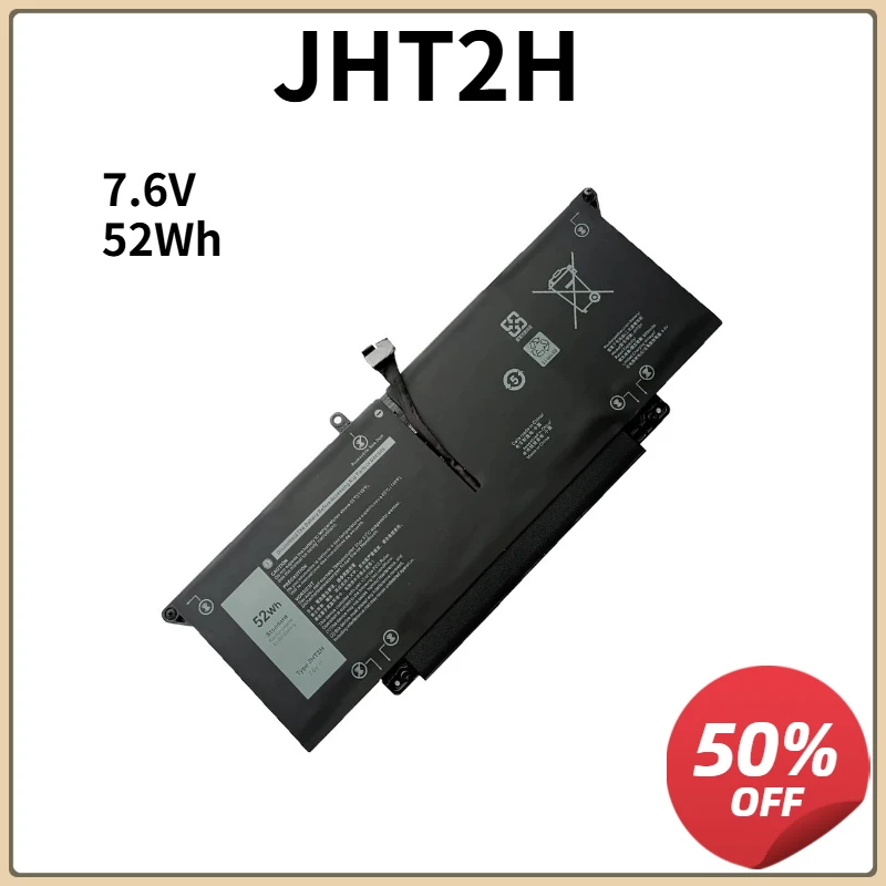 52Wh JHT2H Laptop Battery for Dell Latitude 7310 7410/7410 Chromebook Enterprise Series P34S P34S001 Y7HR3 35J09 4V5X2 HRGYV