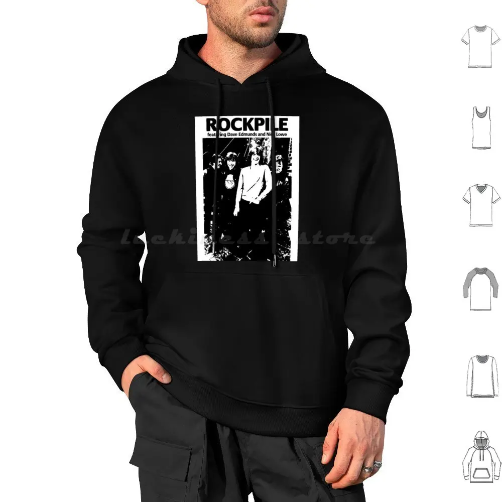 Rockpile Nick Lowe Dave Edmunds Pubrock Pub Rock Super Cool Classic Hoodies Long Sleeve Rockpile Nick