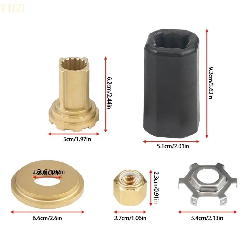 y1gd قارب محرك المروحة المحور مجموعة II لـ 60-300HP 120-375HP المحرك الخارجي 835257Q1 استبدال #6