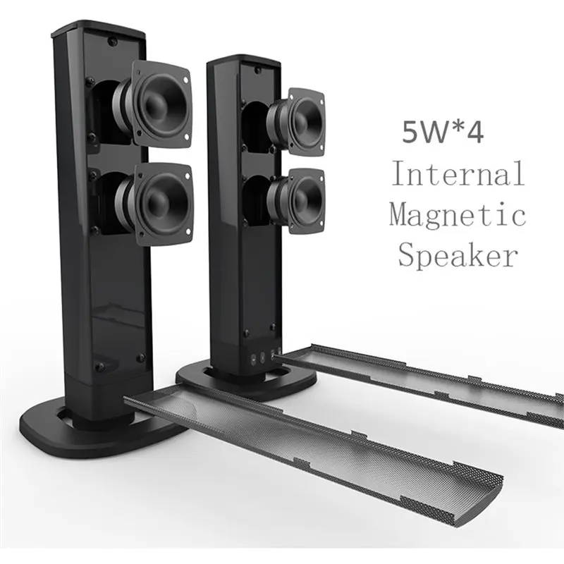 ABDW-Wireless Soundbar Audio System Home Theater Speaker Powerful Sound Radio Bar For TV PC Computer Subwoofer view 3
