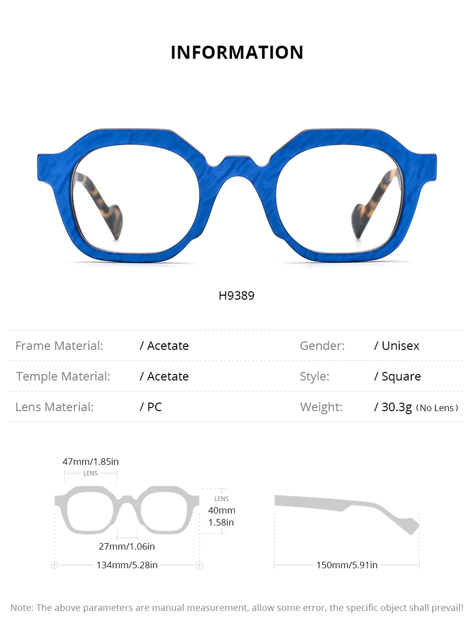 HEPIDEM Acetat Brille Männer Marke Designer Oversize Große Größe Brillen Rahmen Japanische Handgemachte Brille Männer Dicke Brillen 9374 – Detail 4