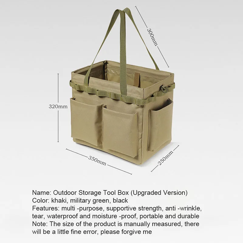 Imagem -05 - Grande Capacidade Multifuncional Camping Bolsa Outdoor Tool Box Storage Pack Piquenique Suprimentos Travel Bolsa Novo 2023