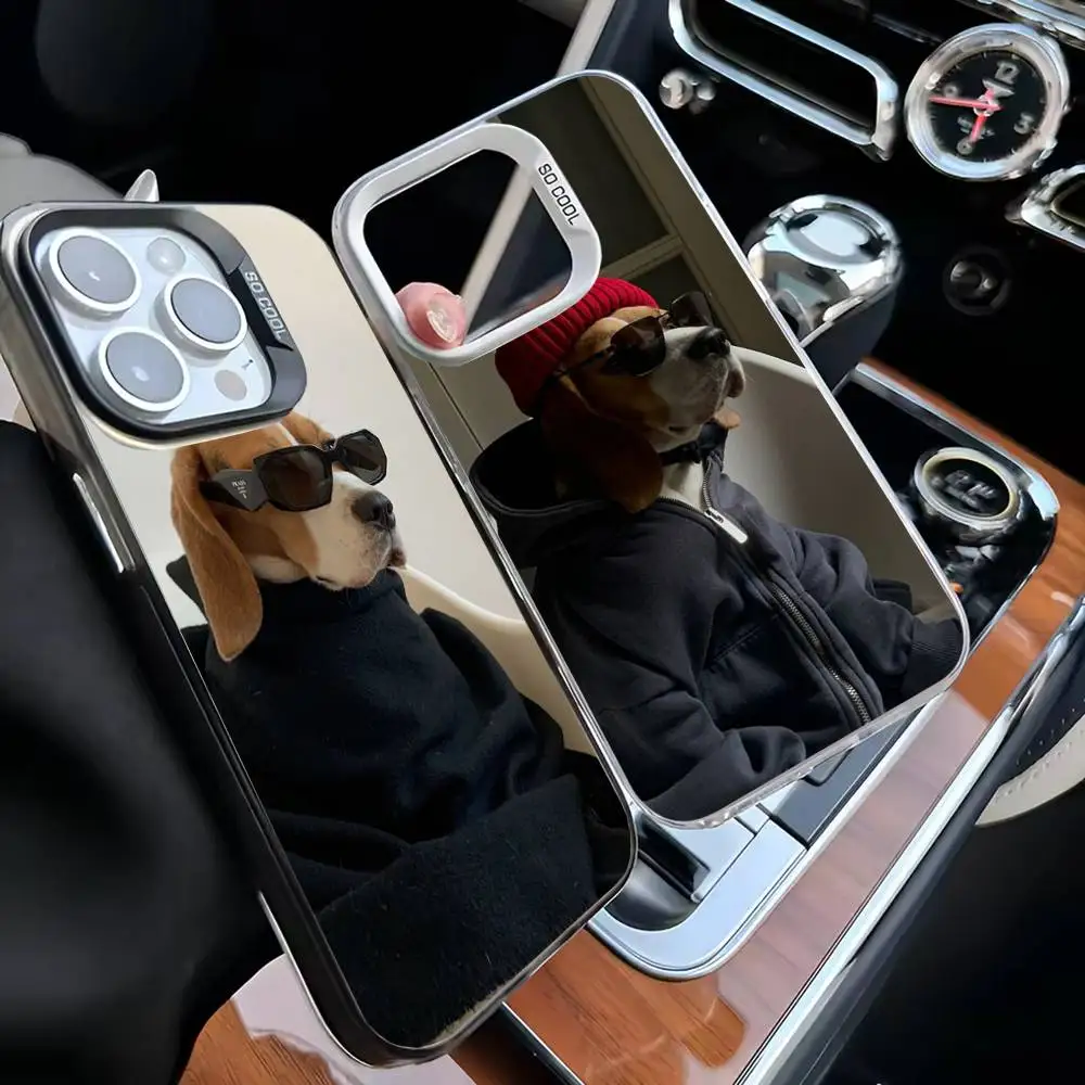 

Cool Puppy Saelfie Dog Phone Case For iPhone 16,15,14,13,12,11,Mini,Pro,MAX White Matte Shockproof Cover