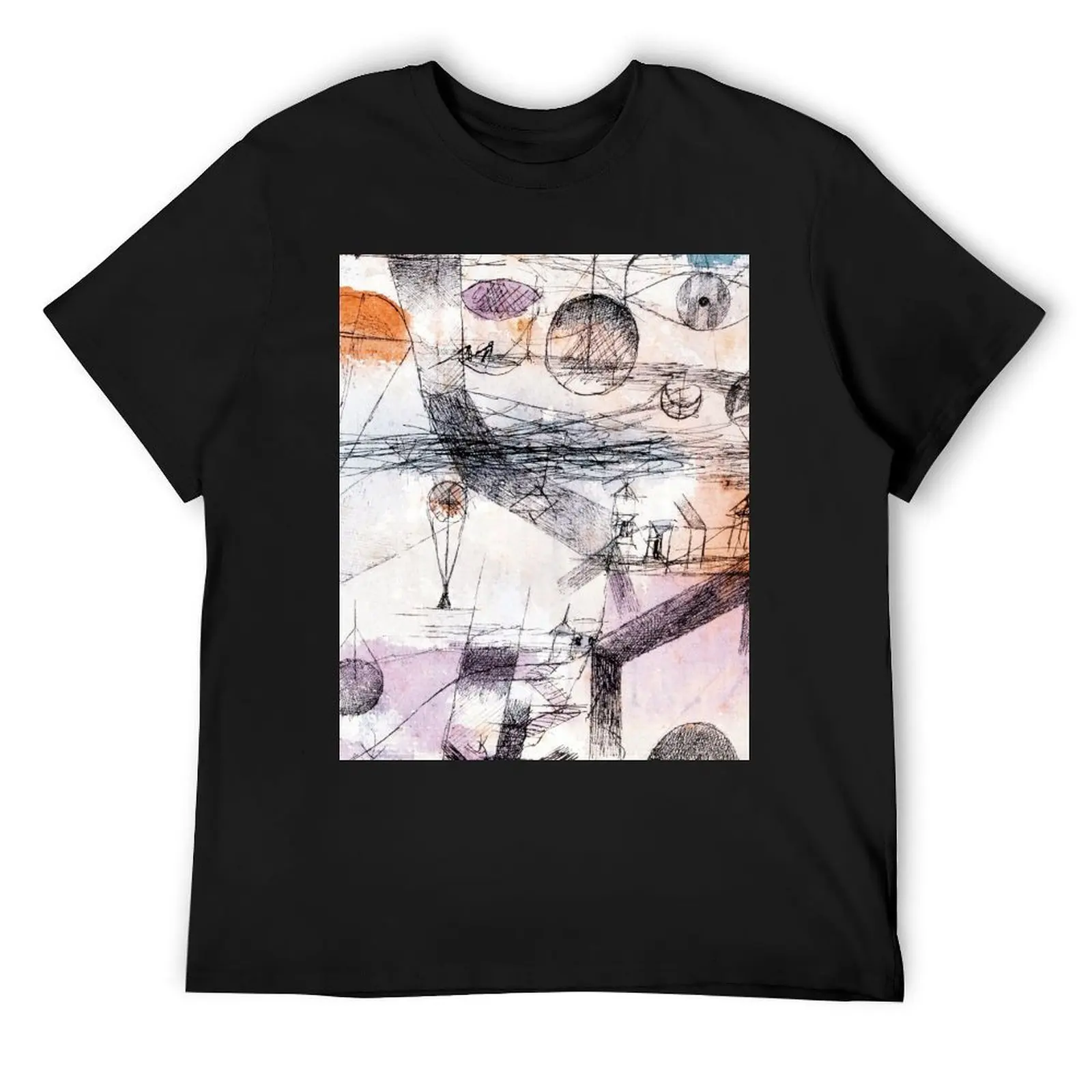 En el reino del aire (1917) pintura de alta resolución de Paul Klee. Camiseta Blusa camisetas grandes y altas para hombre