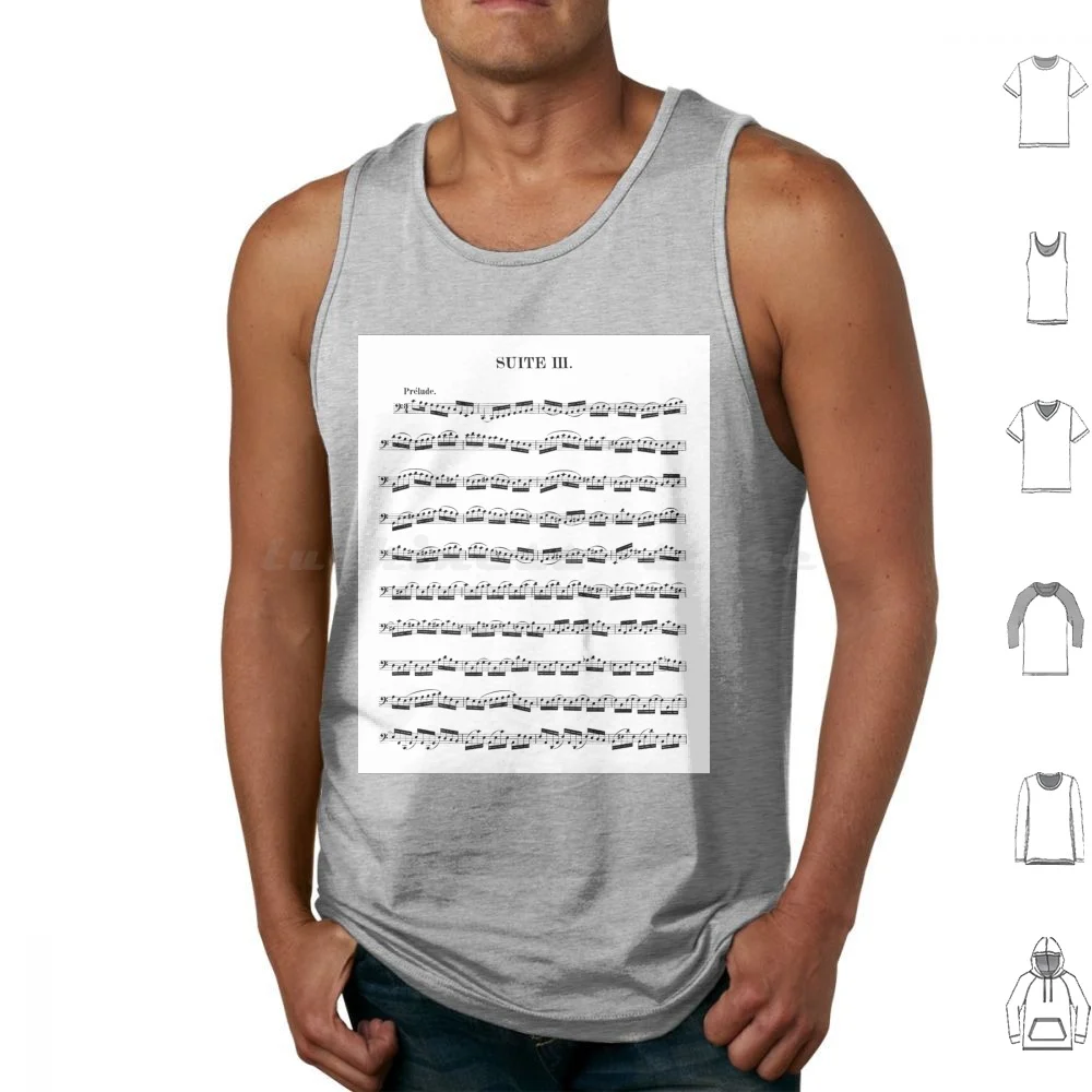 Bach Cello Suite Iii Prelude Tank Tops Print Cotton Bach Cello Suite Bach Cello Suite Bach Cello Suite 3 Bach Cello