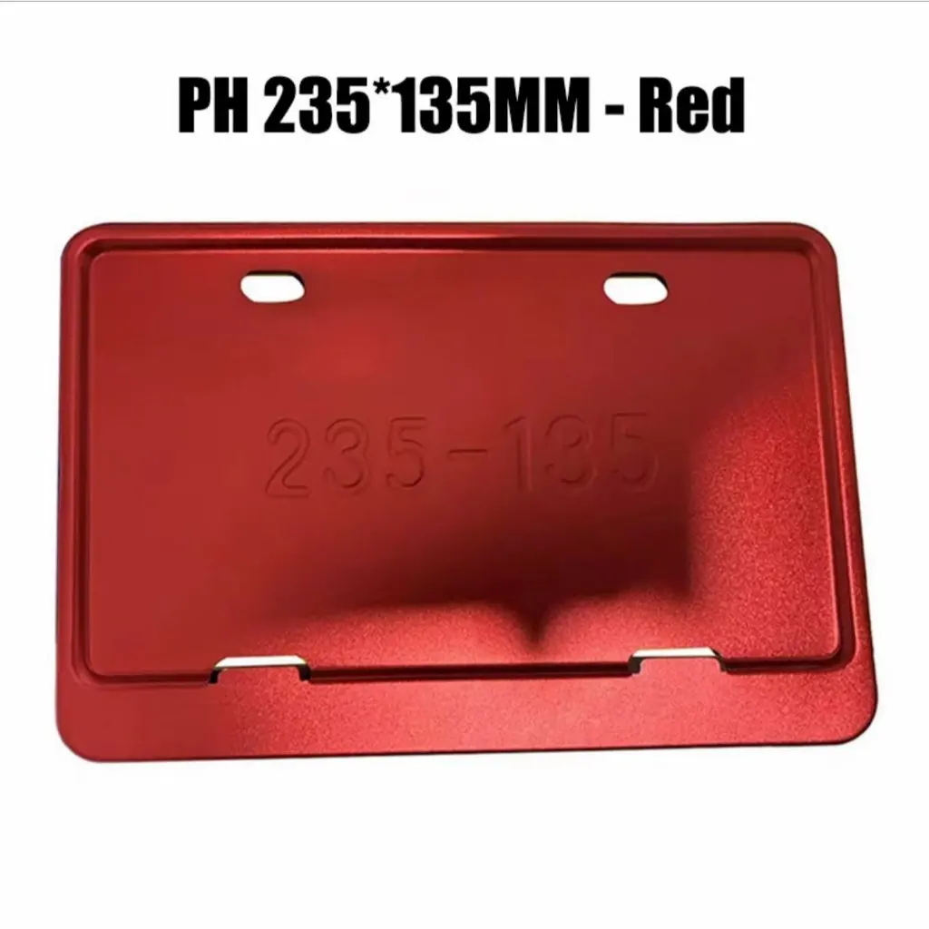 Colorful Aluminum Alloy License Plate Frame For LTO 235x135mm New Design Protector Cover For Motorcycle /Vehicle Scooter
