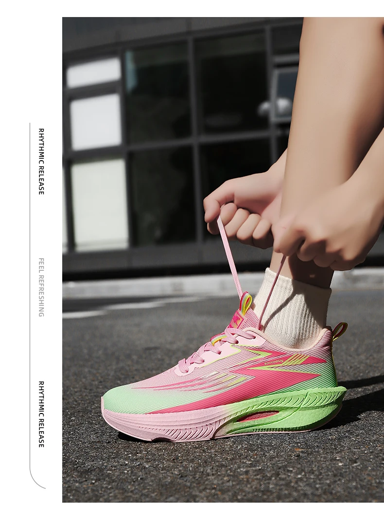 Laufschuhe für Herren, Carbon-Board, Marathon, Sport, Luftpolster, atmungsaktiv, leicht, bequem, für Damen, sportliche Turnschuhe, lässig – Detail 12