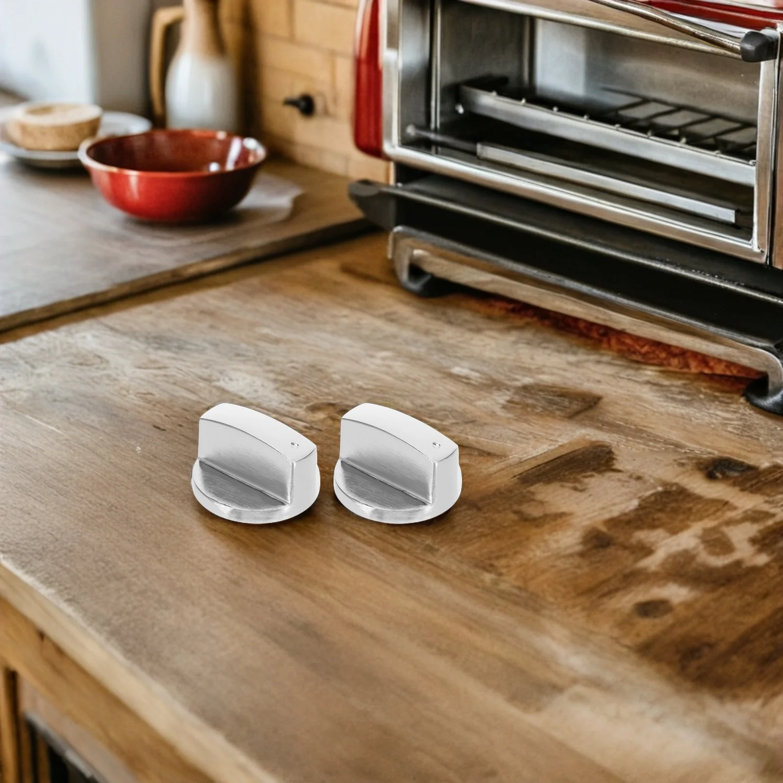 

8pcs Gas Stove Knob Metal On-Off Button For Oven Burner Adjustable 6Mm Shaft Compatible With Gas Oven Stove Ignition