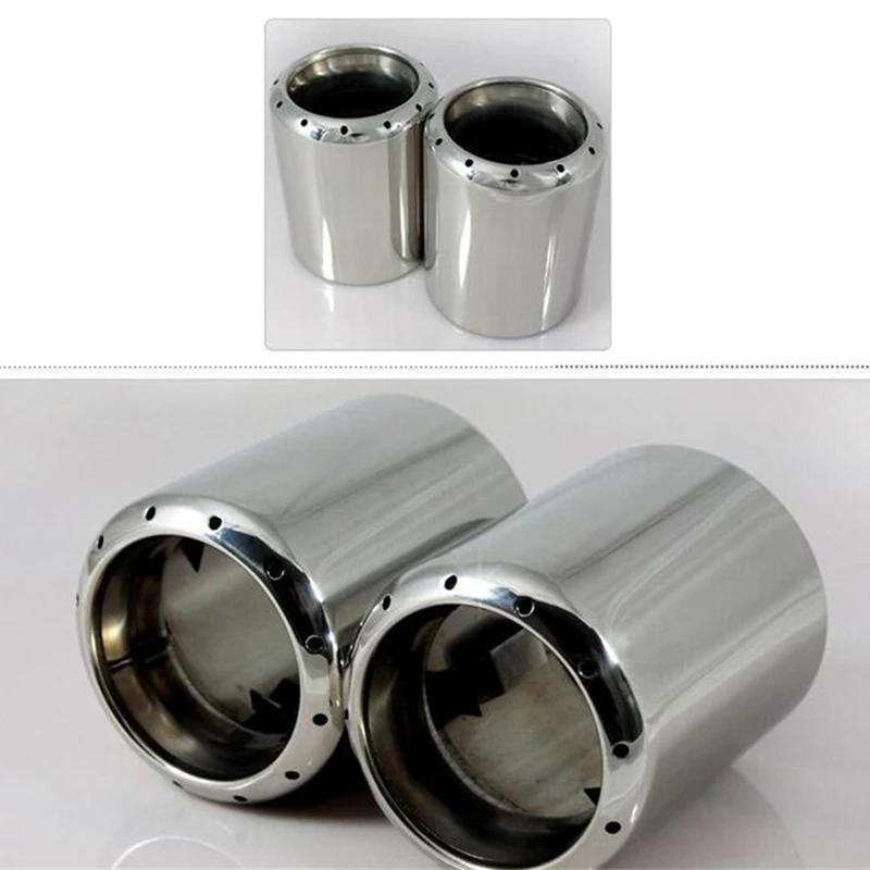 Stainless Steel Exhaust Pipe Tail Pipe Muffler for Mazda 6 Cx-5 Mazda 3 2012-2018,2Pcs/Set,Auto Accessories,Car Styling