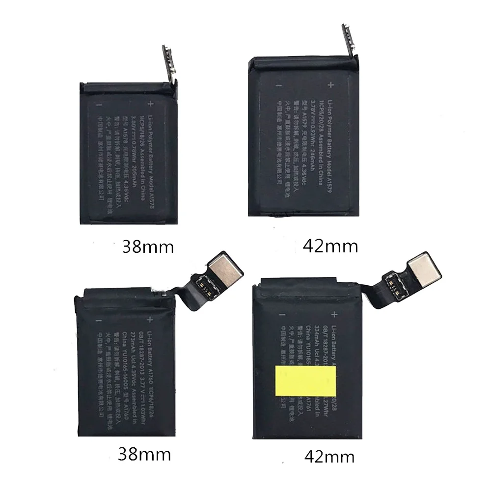 For Apple Watch Auxiliary Battery Series 2 5 SE 6 7 LTE Batteri Apple Watch Serie 1 3 4 44mm 42mm 38mm Charger Watches Battery