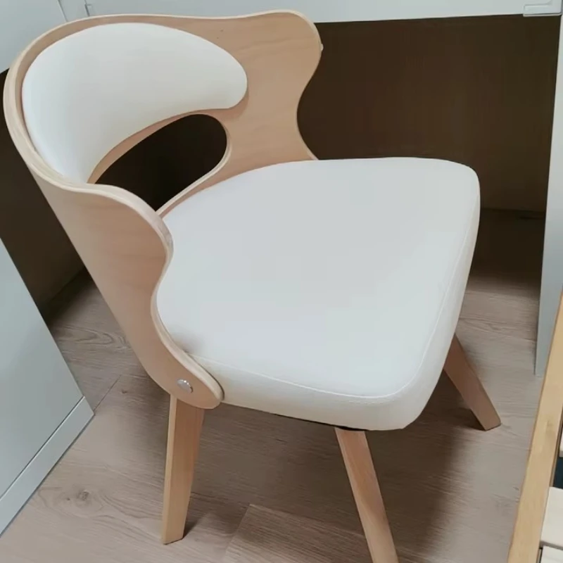 Solid Wood Swivel Computer Chair Home Office Chair for Students Ergonomic Study Writing Dining Chair