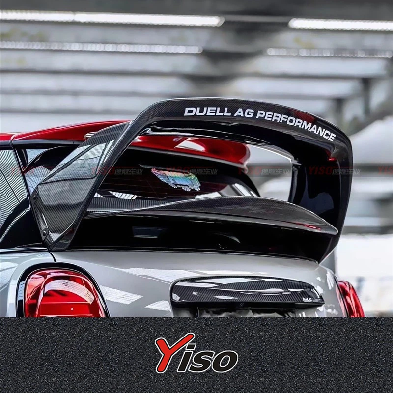 

Suitable for 2021-2022 MINI F56 F55 JCW Modified encirclement Carbon fiber Aerodynamic kit MINI YISO LC12 BIG Empennage spoiler
