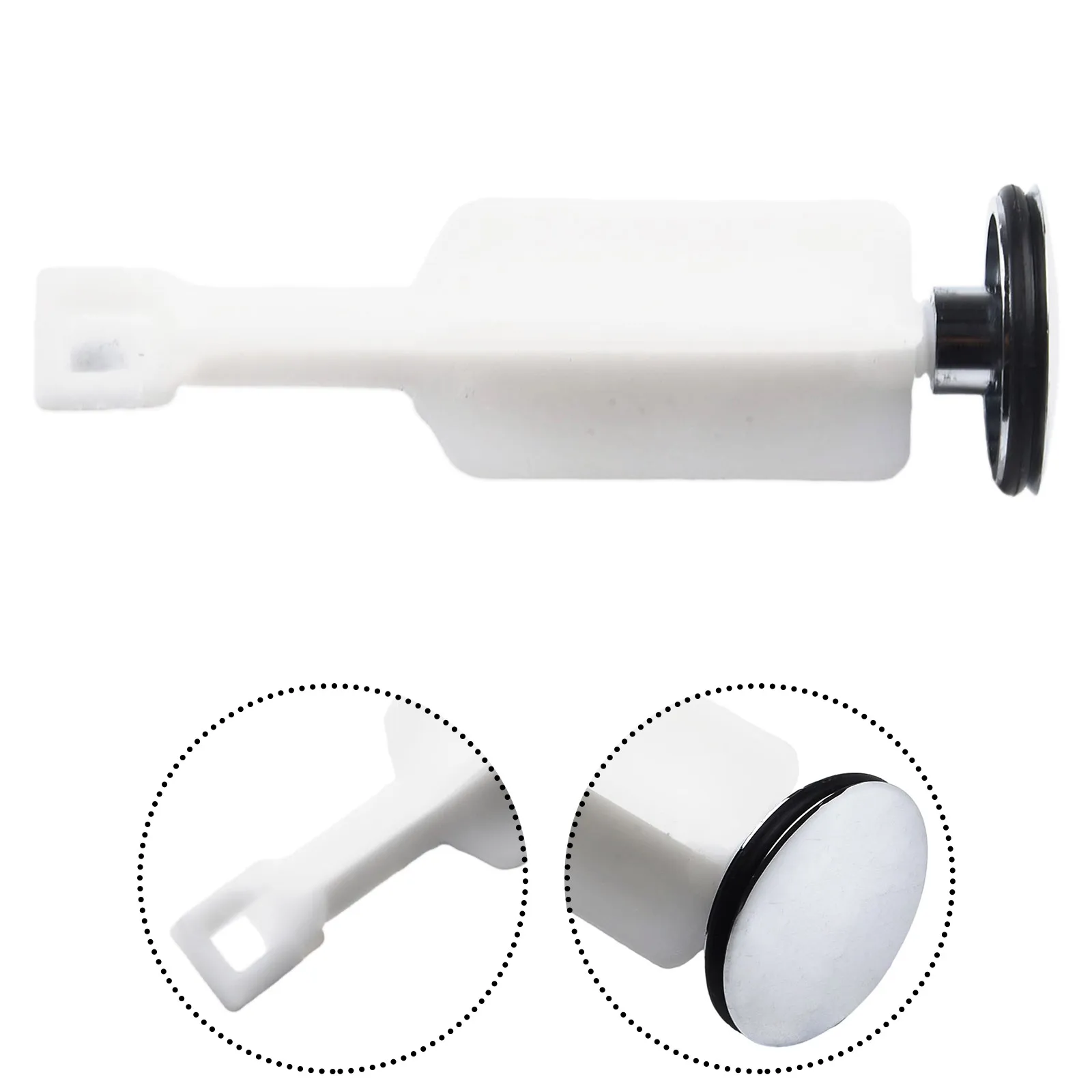 Brand New High Quality Replacement For Kitchen Bathroom Pop-up Stopper Sink Drain Stopper 1pc 94*30mm Plastic Silver Color