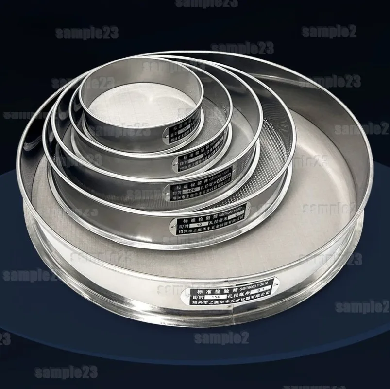 1pc 304 Stainless Steel Test Sieve 10-40cm Flour Sifter Kitchen Food Filter Lab Mesh Screen 4-1000 Mesh