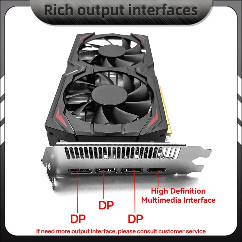 Graphics Cards for Computer Dsktop Gaming and Workstation 3D Rendering Gddr5 Rx580 Gpu VGA Card 8GB Video Memory Graphic Card