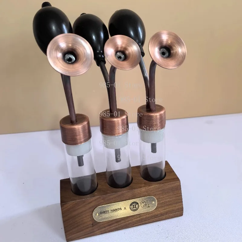 

Custom Glass Scent Container Brass Aroma Instrument for SPA Essential Oil & Perfume