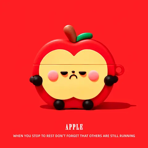 Creative 3D for Airpids 4th Generation Earphone Case, for Apple Airpods Pro 2 Protective Case 3rd Generation Red Fruit  Gift